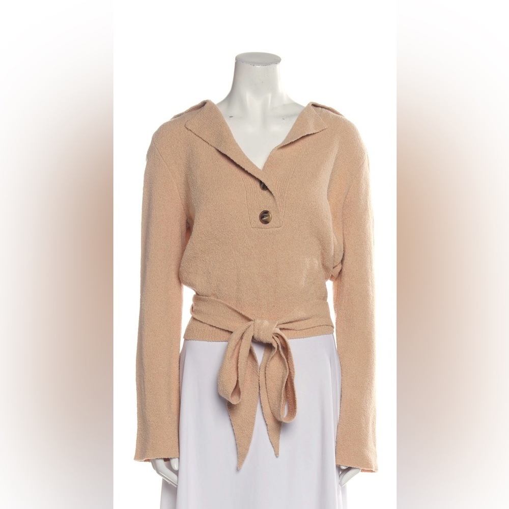 Nanushka Rosalie Open Back Wrap Sweater